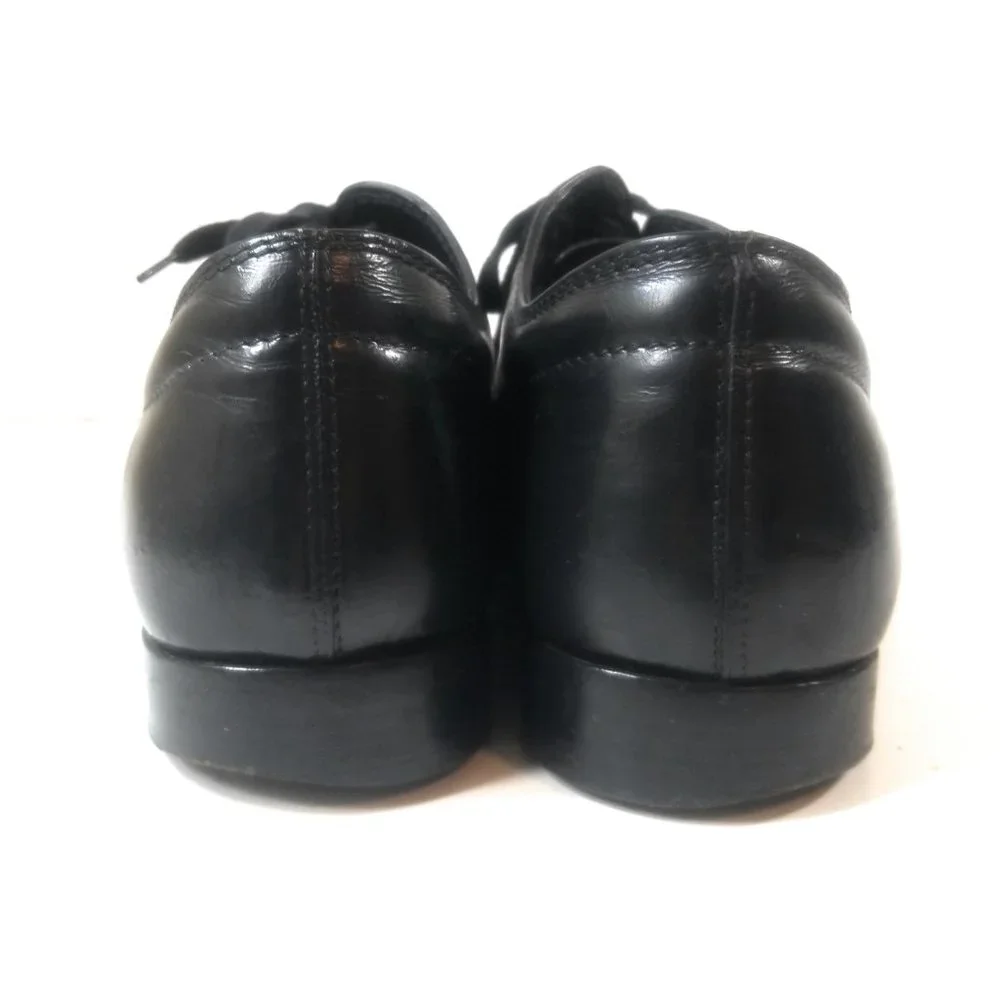 Tod's Men Black Leather Rubber Sole Oxford Dress Wingtip Lace Up Shoes Size 7